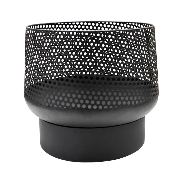 Buttermere Basket Outdoor Fire Pit Black  Nicholas John Interiors