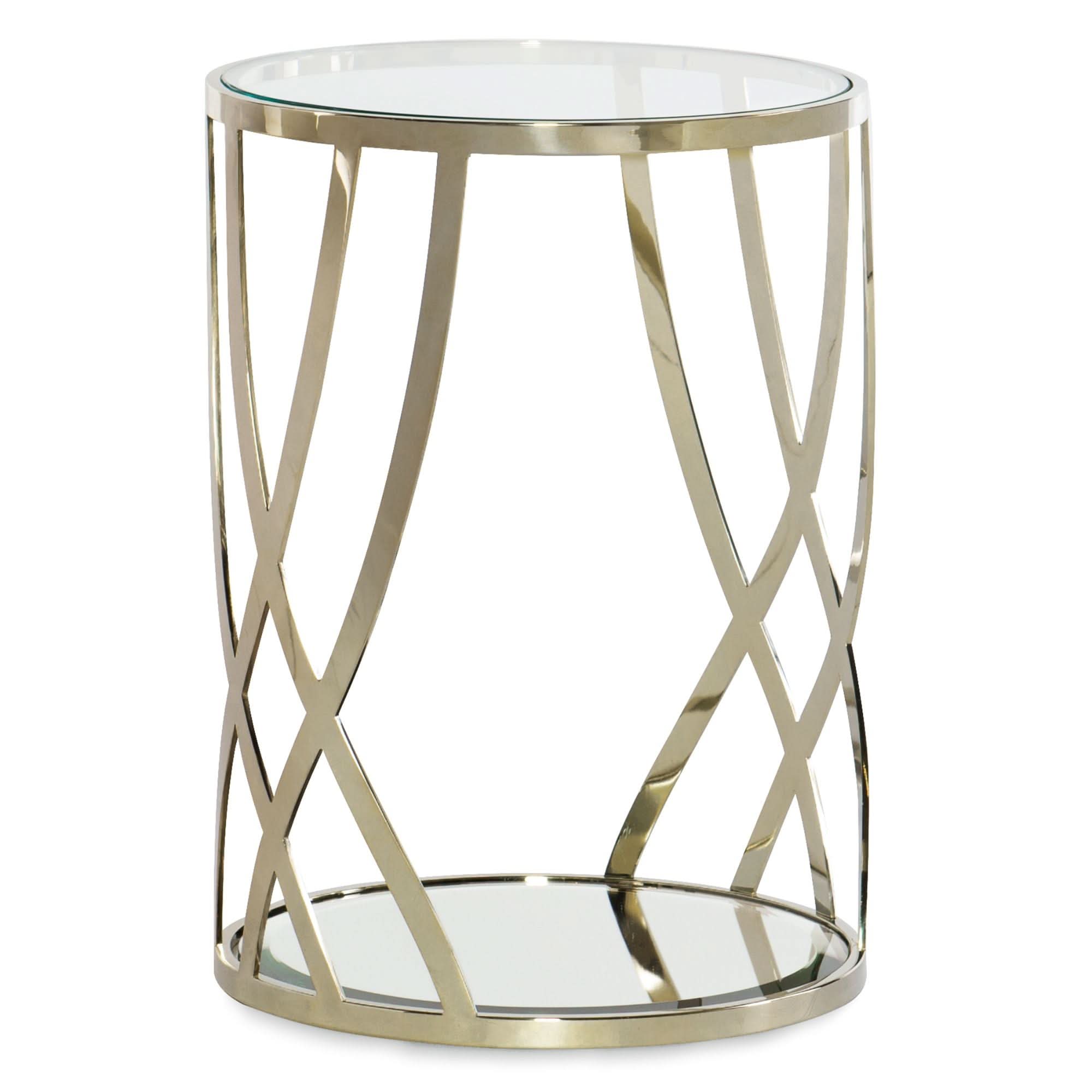 Caracole Adela Round  Side Table   Nicholas John Interiors