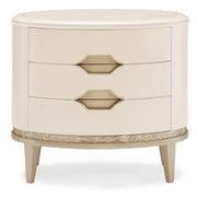 Caracole Adela 3 Drawer Bedside Table   Nicholas John Interiors