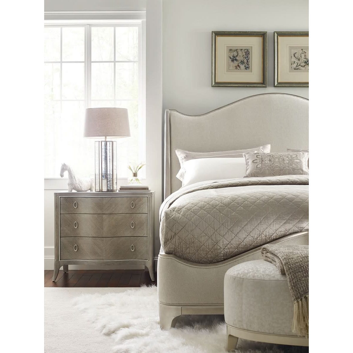 Caracole Avondale Bedside Table   Nicholas John Interiors