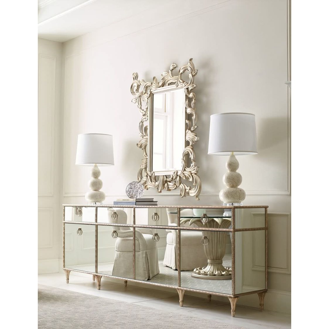 Caracole Fontainebleau Media Console   Nicholas John Interiors