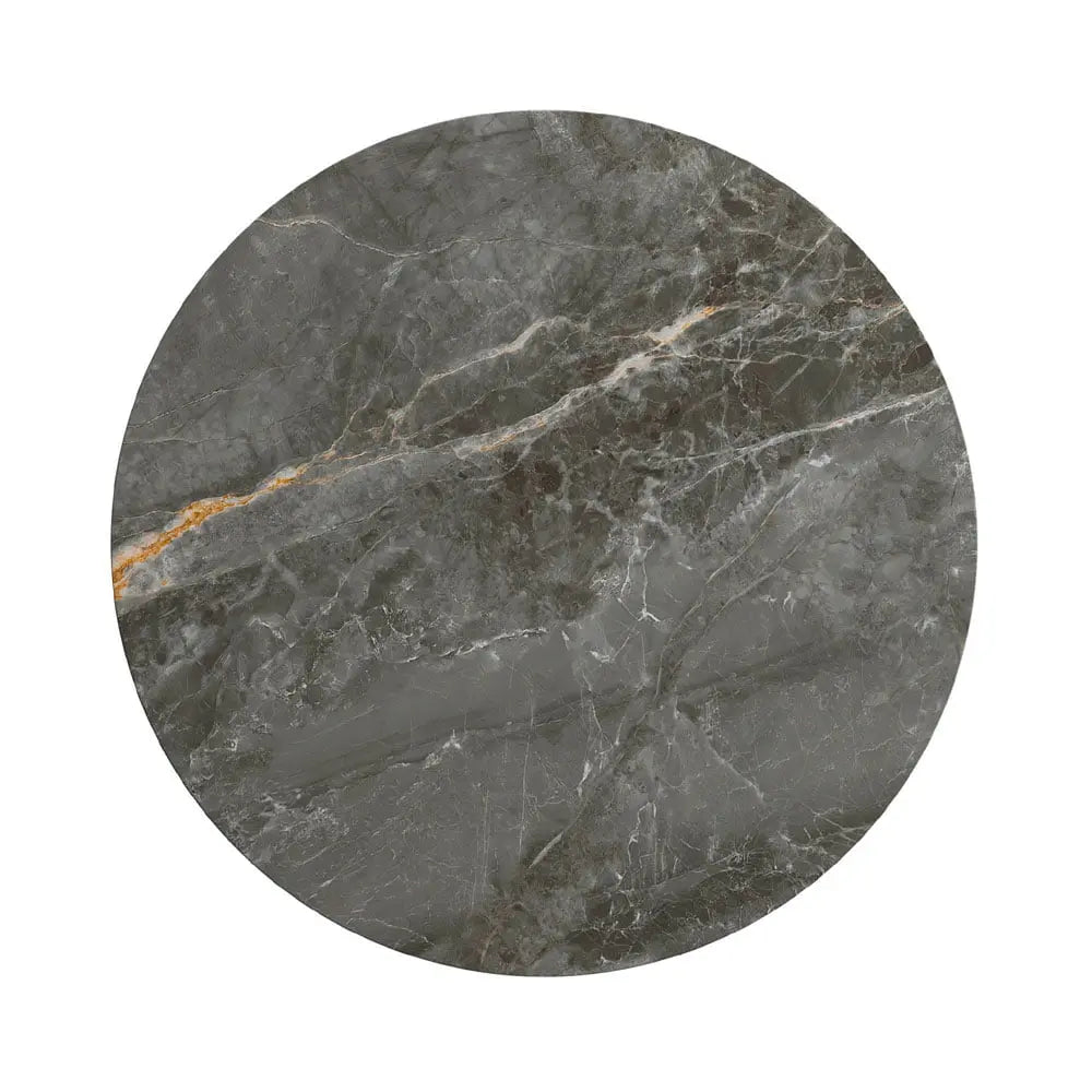 Cartier Round Gloss Grey Ceramic Dining Table - 80cm04