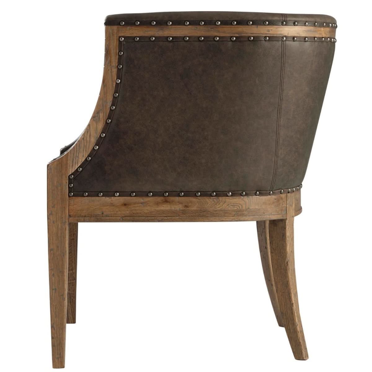 Theodore Alexander Chair Orlando Accent in Leather   Nicholas John Interiors
