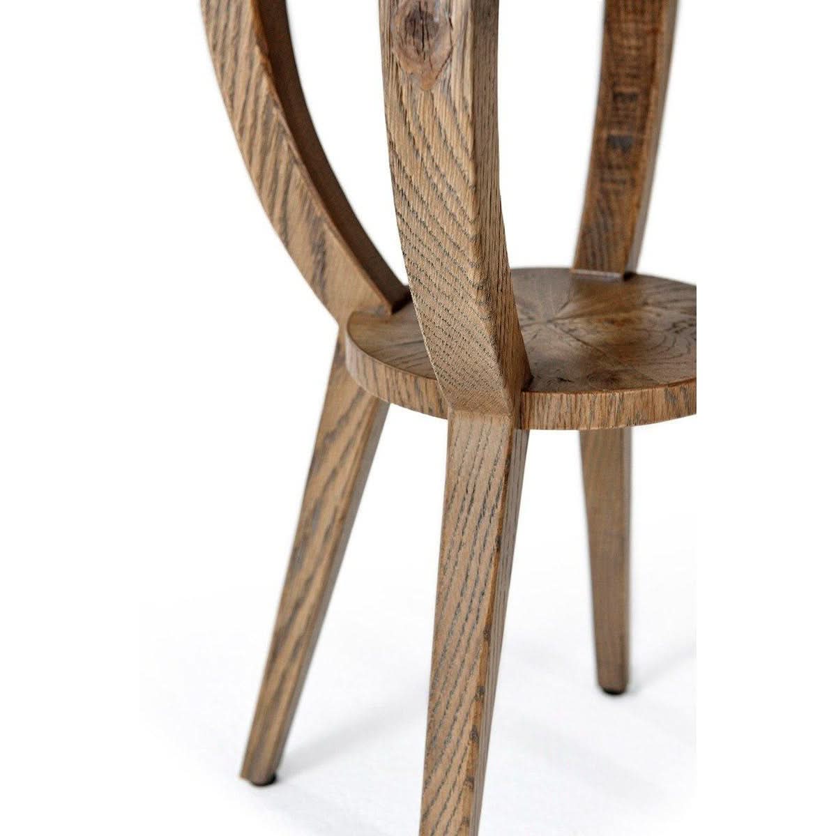 Theodore Alexander Southfield Round Accent Table in Echo Oak   Nicholas John Interiors