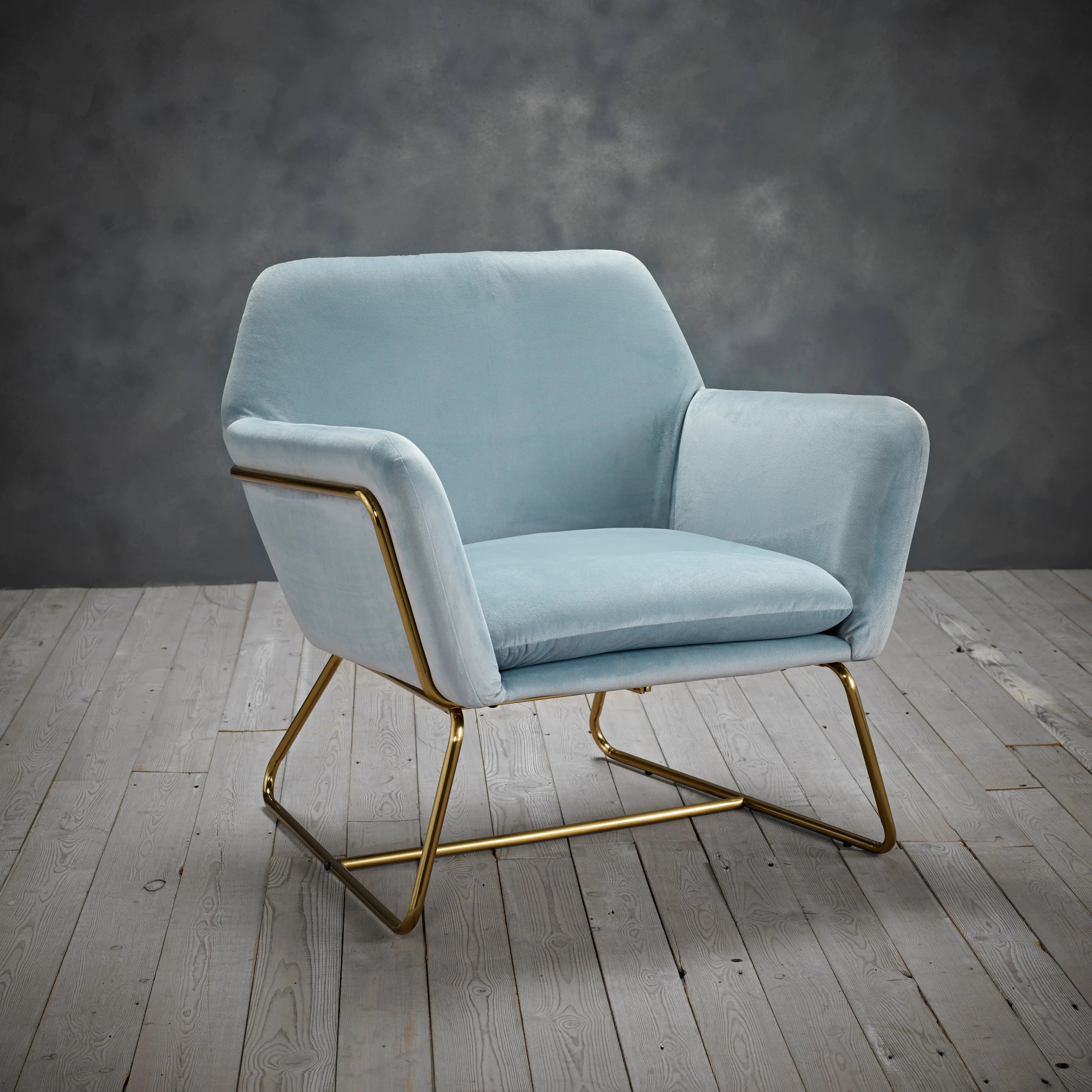 Ashford & Grey Charles Sky Blue Chair  Nicholas John Interiors