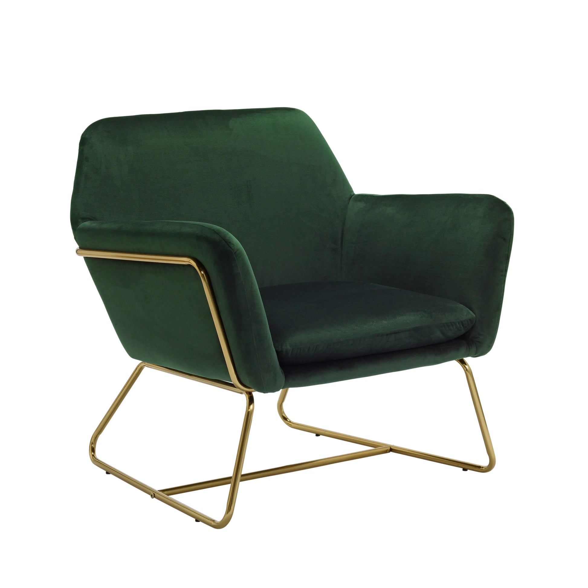 Ashford & Grey Charles Racing Green Chair  Nicholas John Interiors