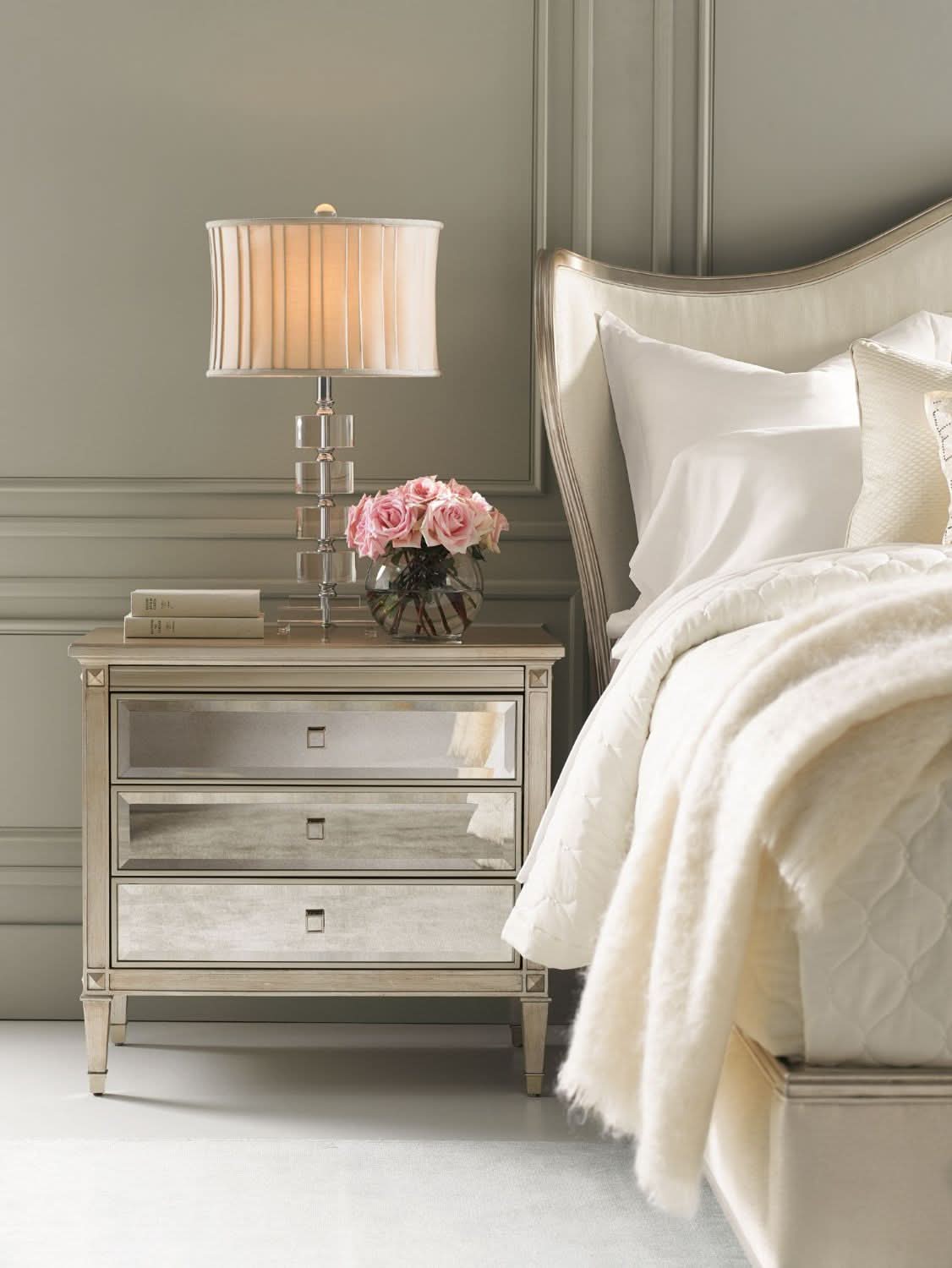 Caracole A Classic Beauty Bedside Table   Nicholas John Interiors