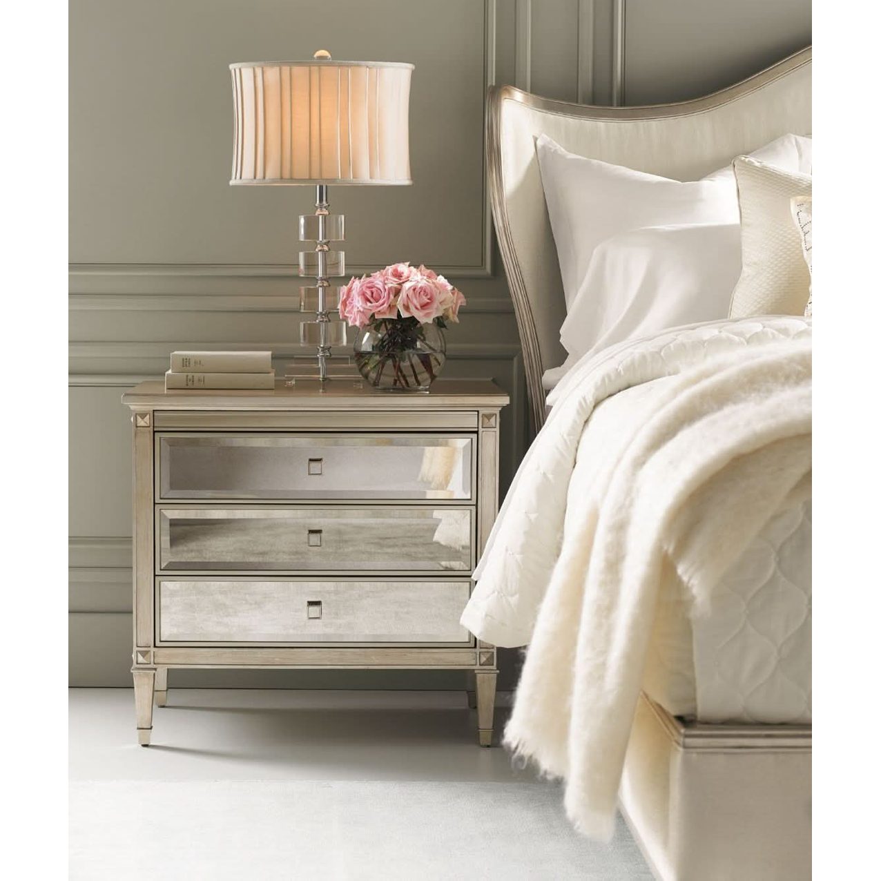 Caracole A Classic Beauty Bedside Table   Nicholas John Interiors
