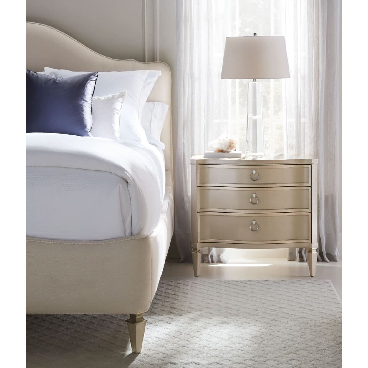 Caracole Next To Me Bedside Table   Nicholas John Interiors
