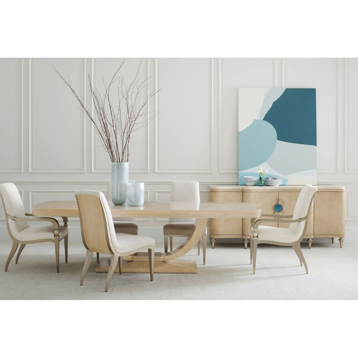 Caracole Fan Extending Dining Table - 213-315cm   Nicholas John Interiors