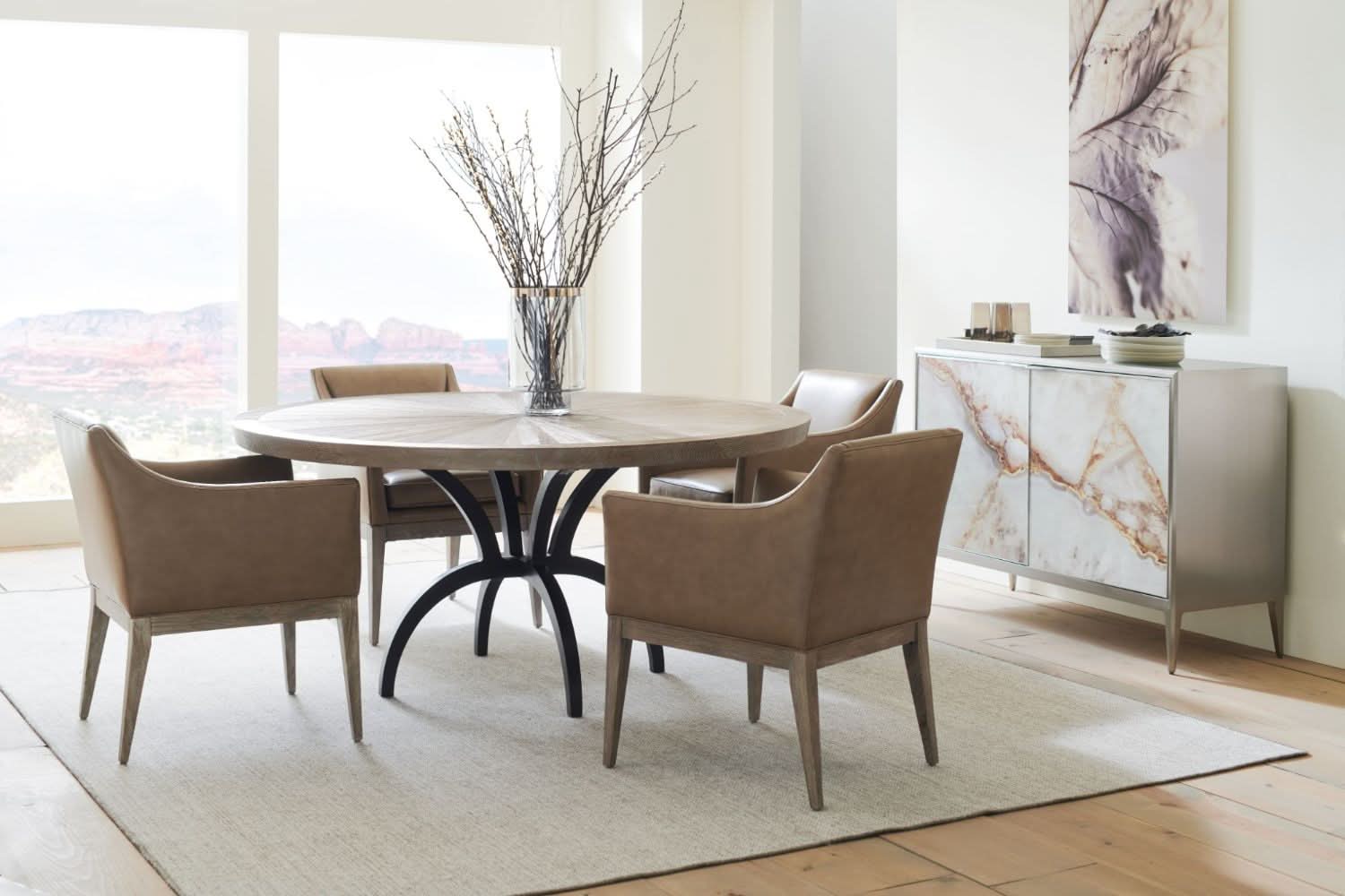 Caracole Rough and Ready Round Dining Table - 137cm   Nicholas John Interiors