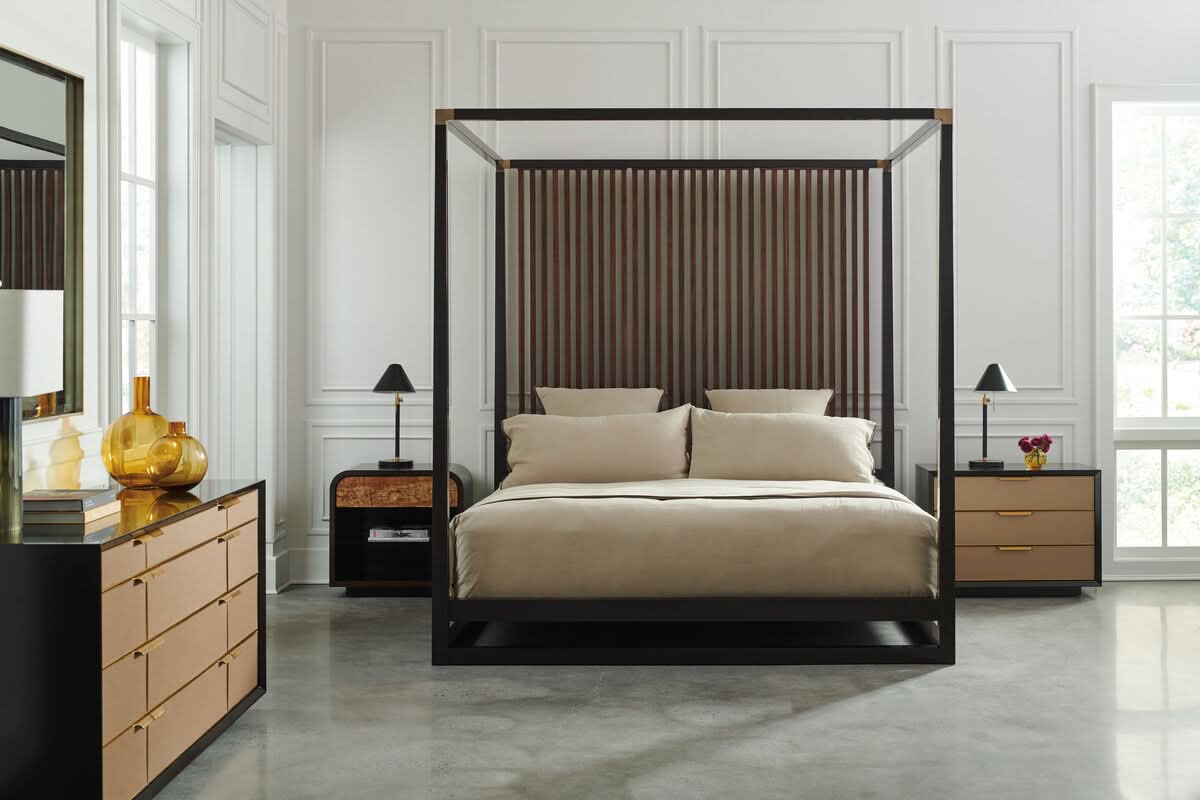 Caracole Triple Wrap Bedside Table   Nicholas John Interiors