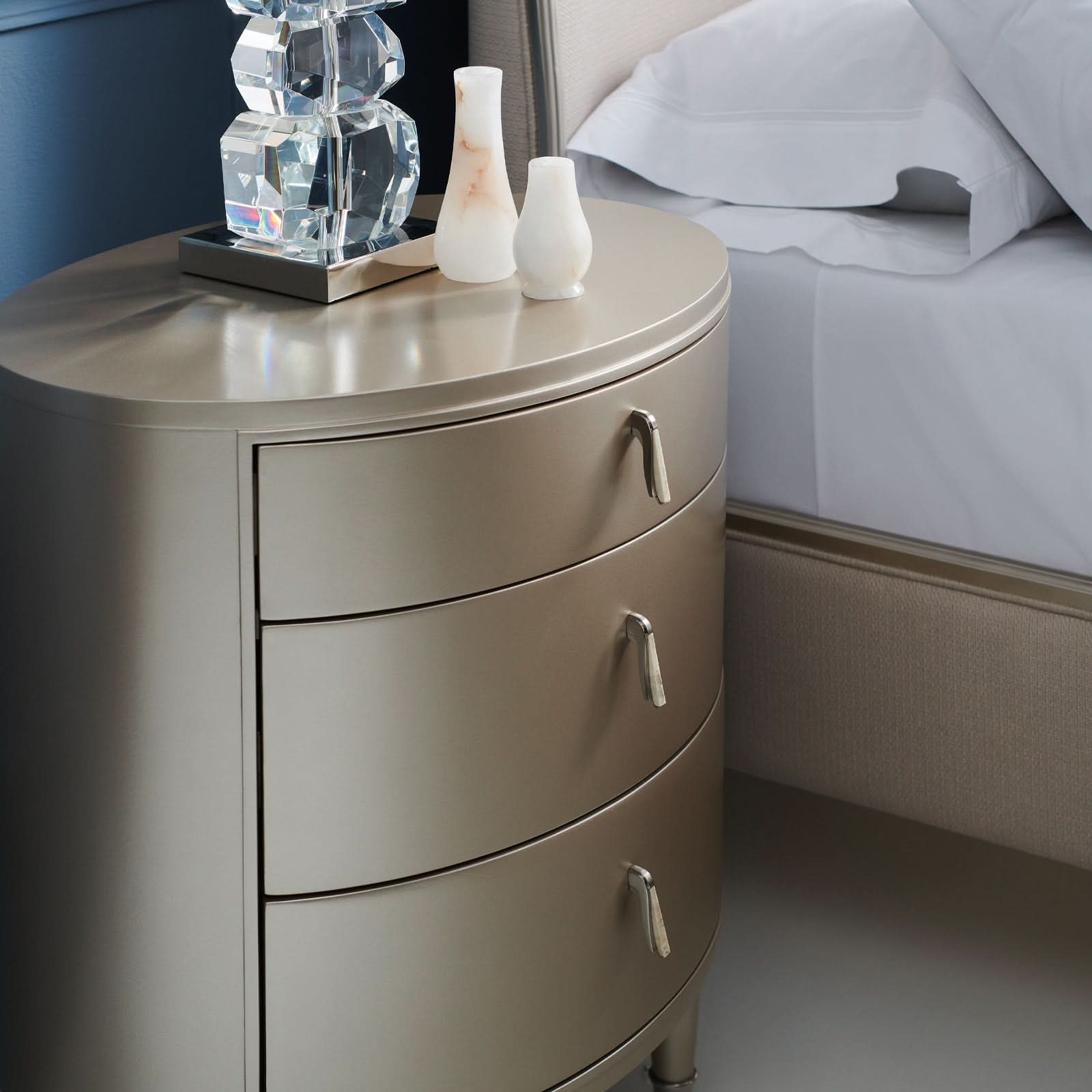 Caracole Beauty Bedside Table   Nicholas John Interiors