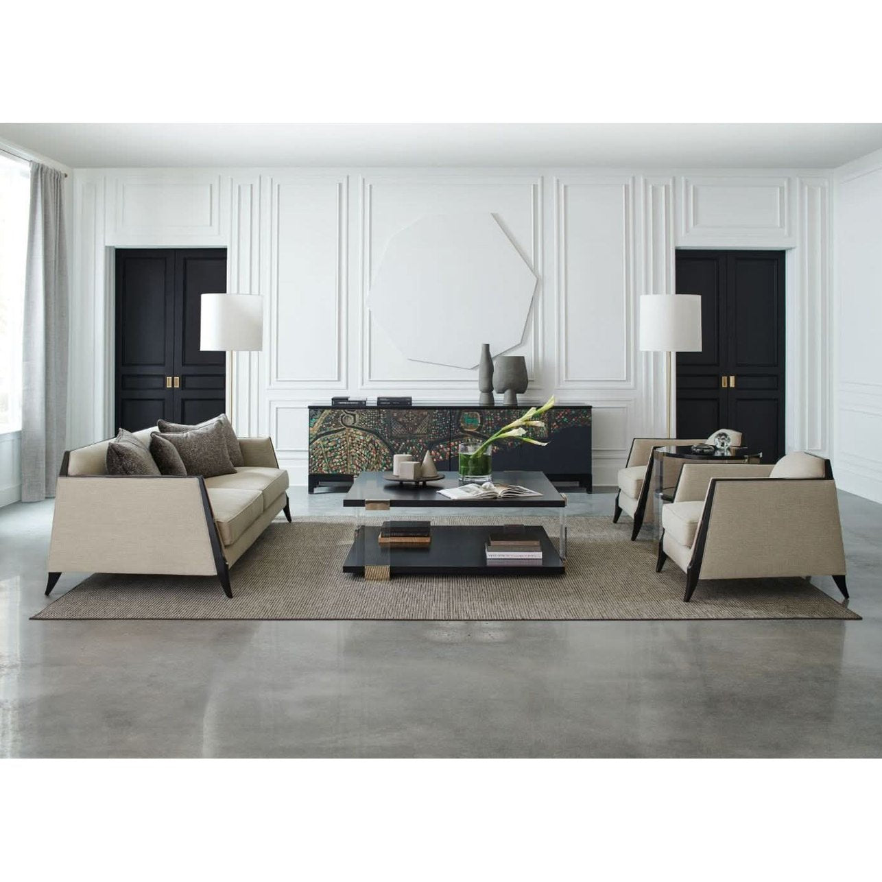 Caracole I'll Take the Corner Table Coffee Table   Nicholas John Interiors