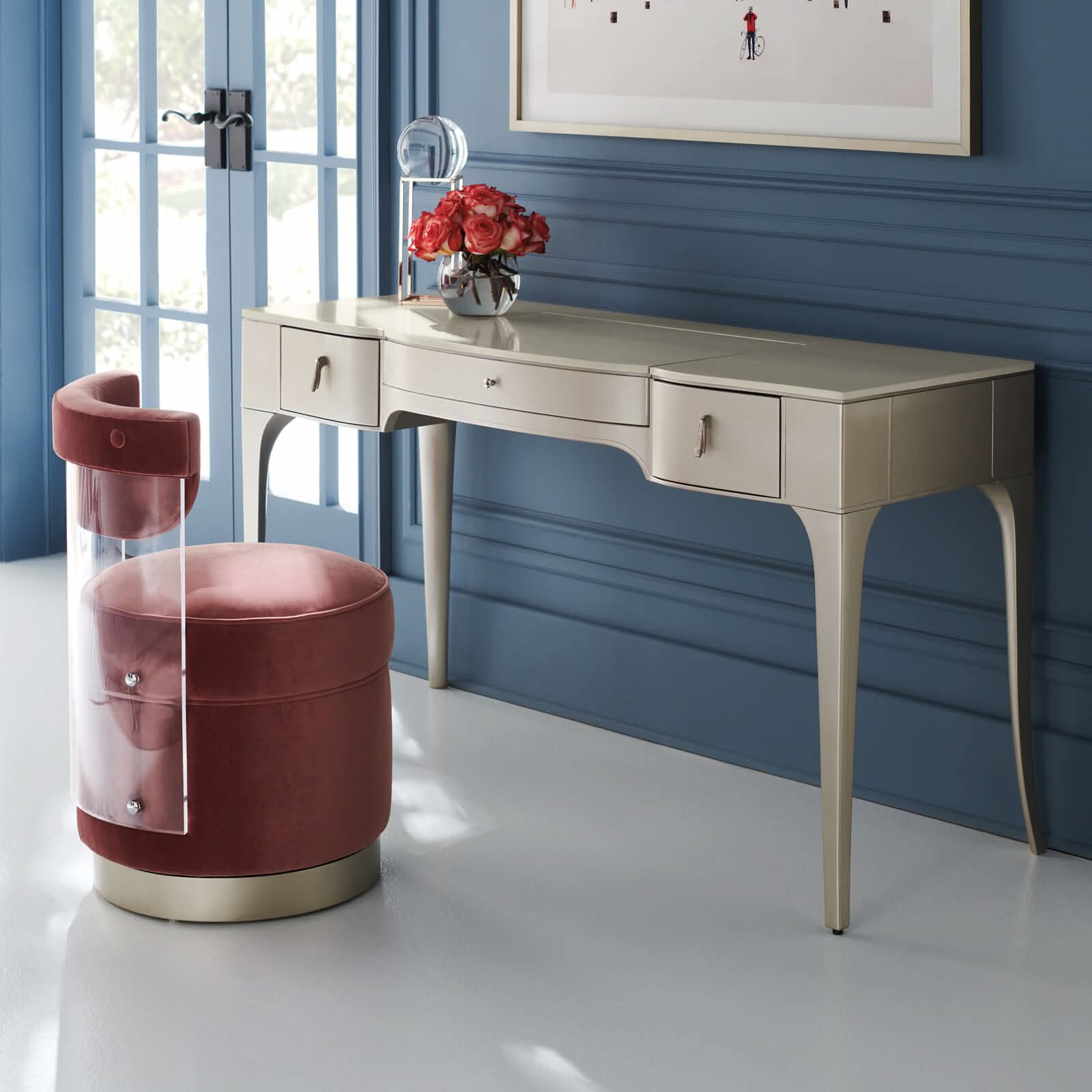 Caracole Kiss N Makeup Dressing Table   Nicholas John Interiors