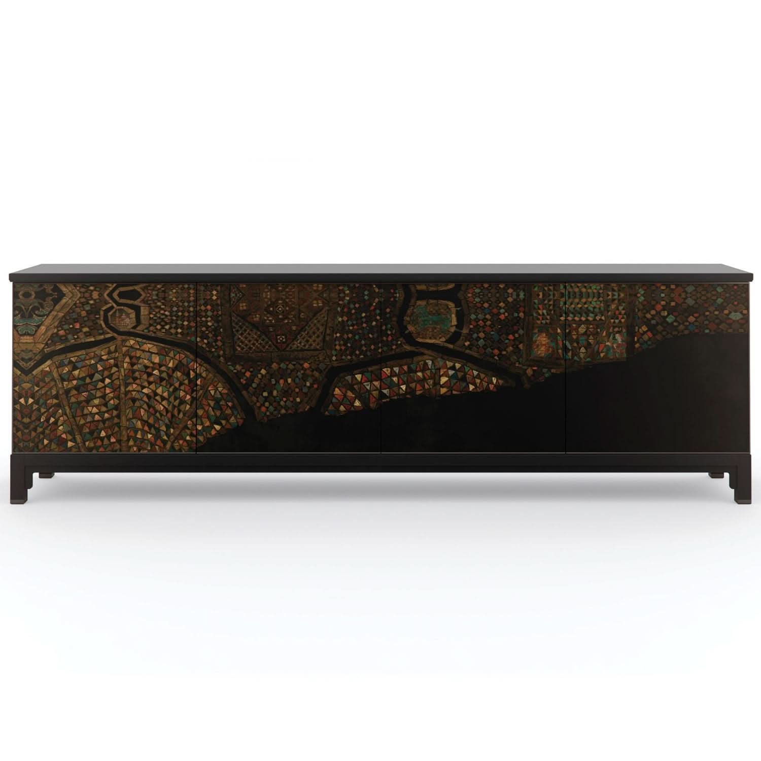 Caracole Mosaic Media Cabinet   Nicholas John Interiors