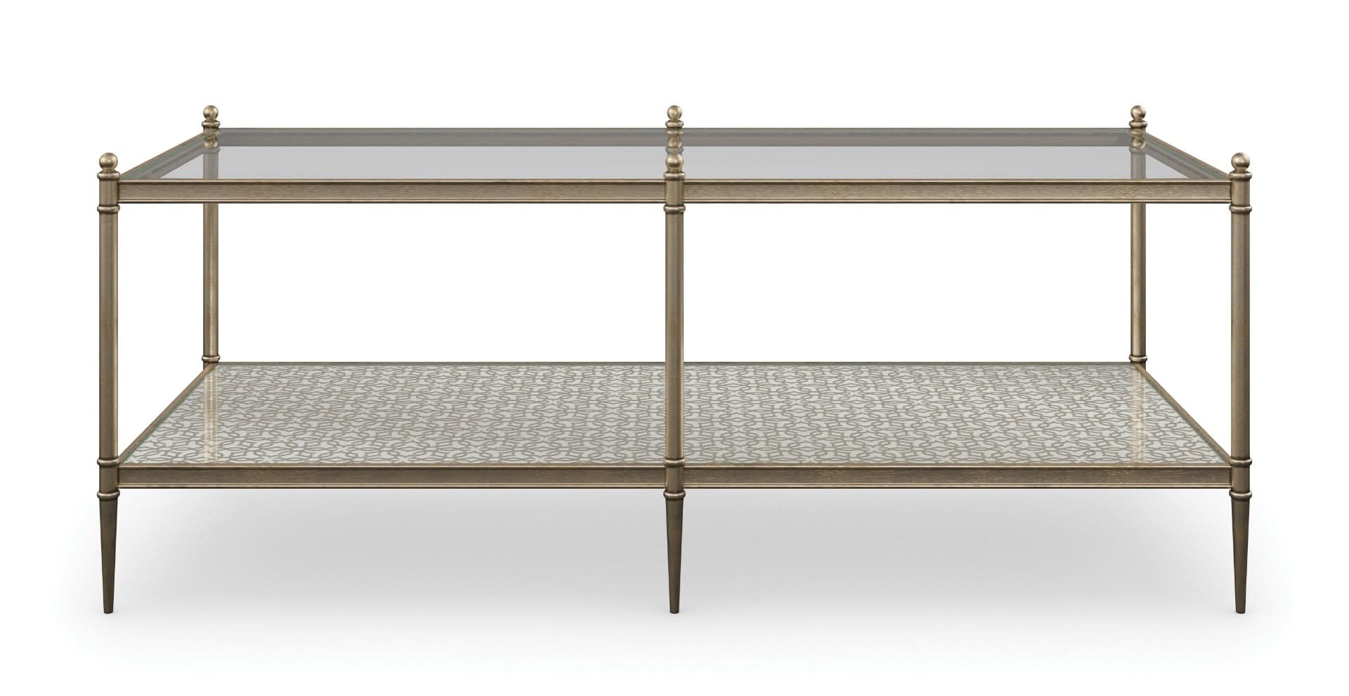 Caracole Perfectable Coffee Table Gold   Nicholas John Interiors