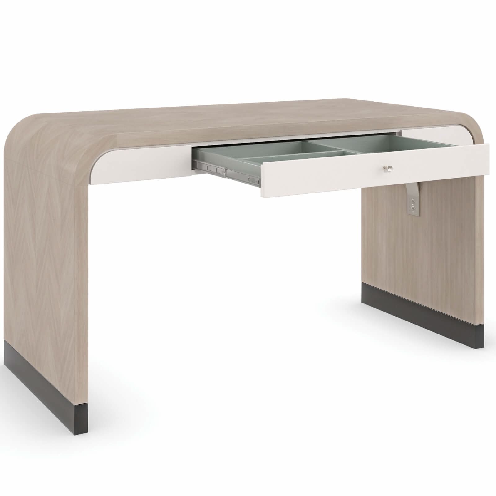 Caracole Free Fall Desk in Moonstone   Nicholas John Interiors