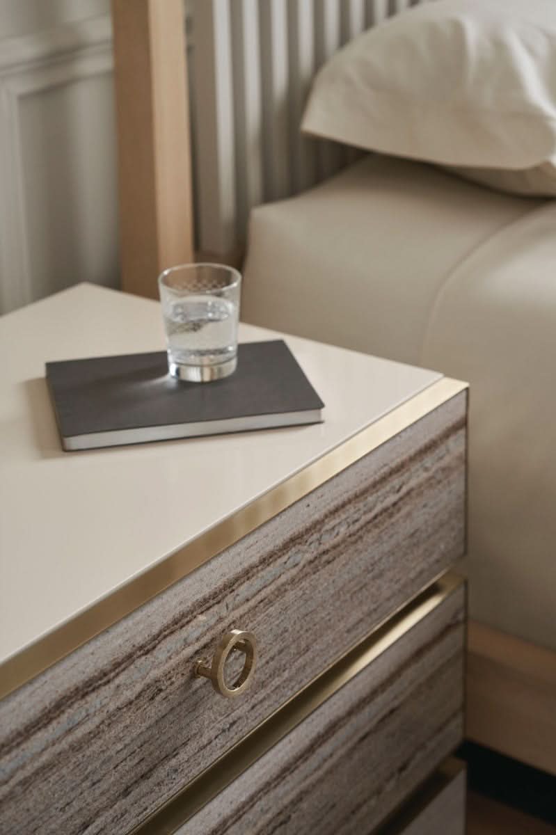 Caracole Bedrock Bedside Table   Nicholas John Interiors