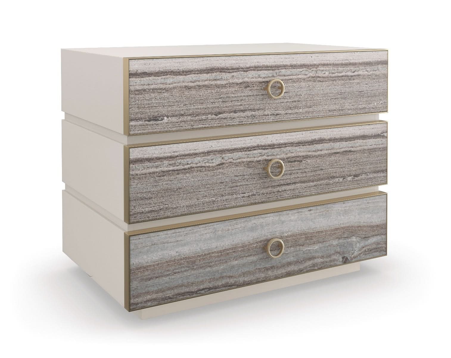 Caracole Bedrock Bedside Table   Nicholas John Interiors