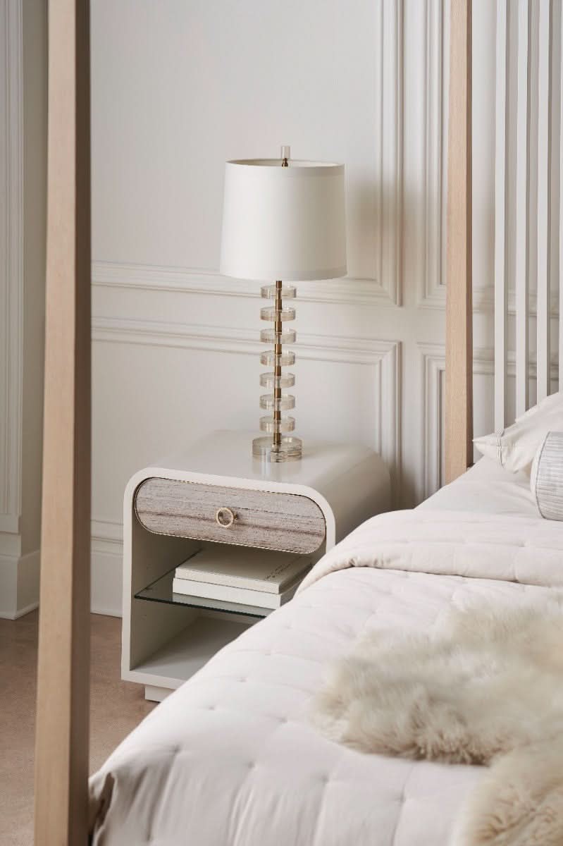 Caracole Pinstripe Light US King Size Divan Bed Set   Nicholas John Interiors