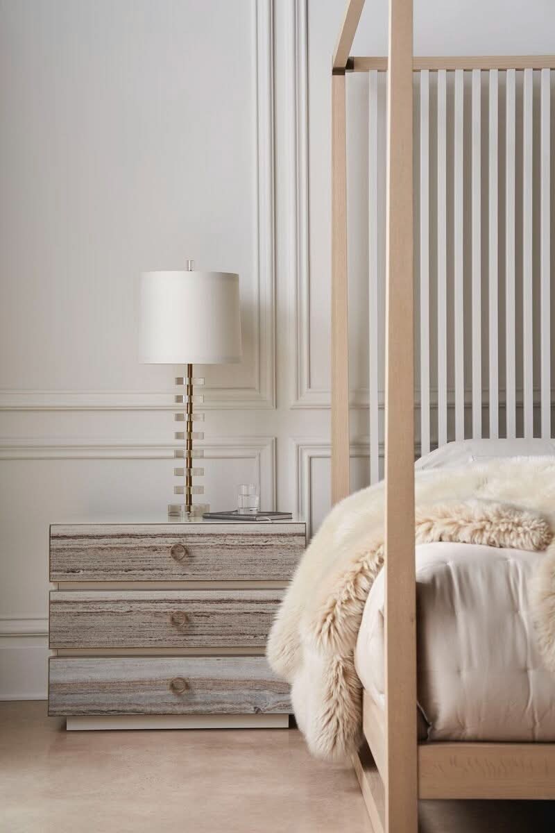 Caracole Pinstripe Light US King Size Divan Bed Set   Nicholas John Interiors