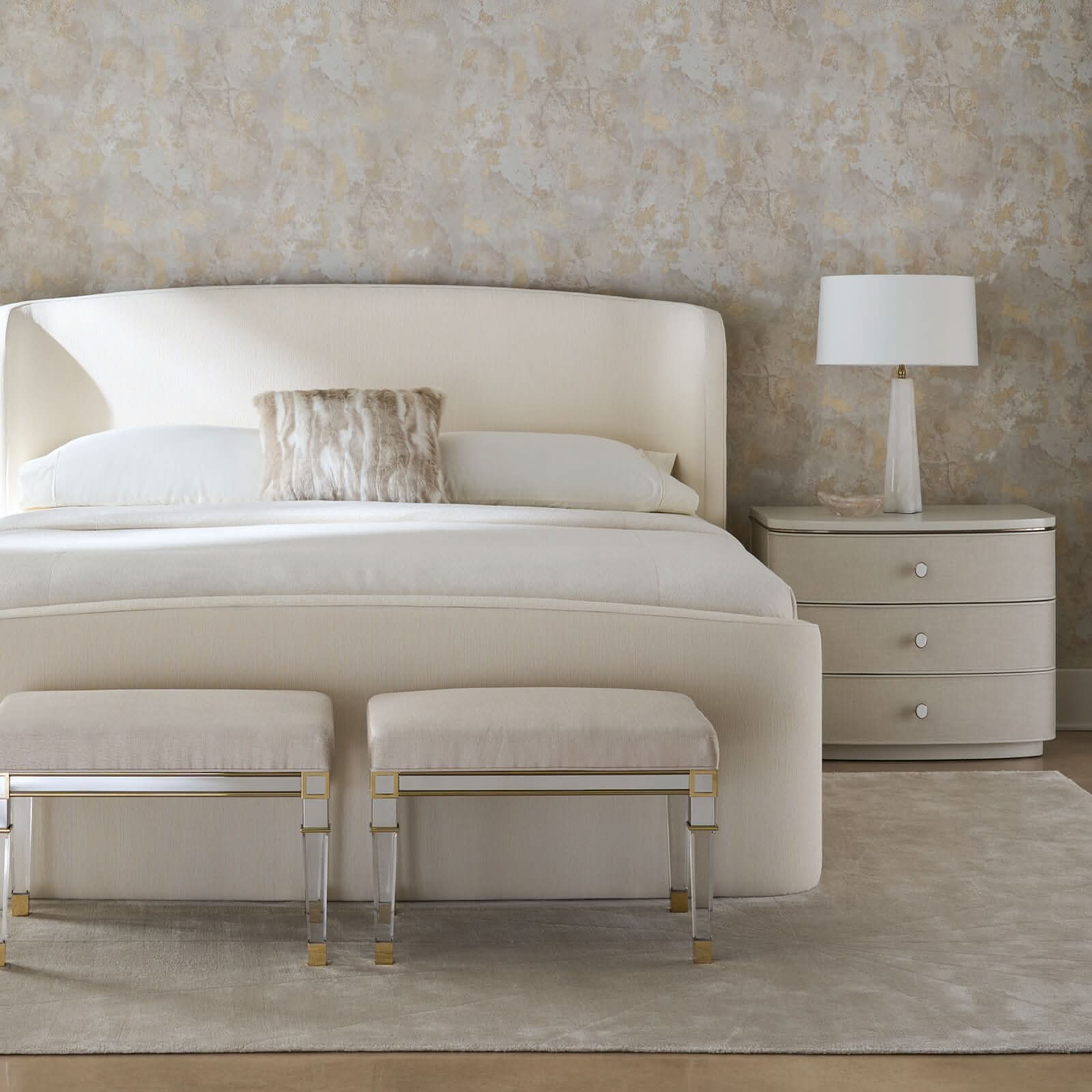 Caracole Lyon Bedside Table   Nicholas John Interiors