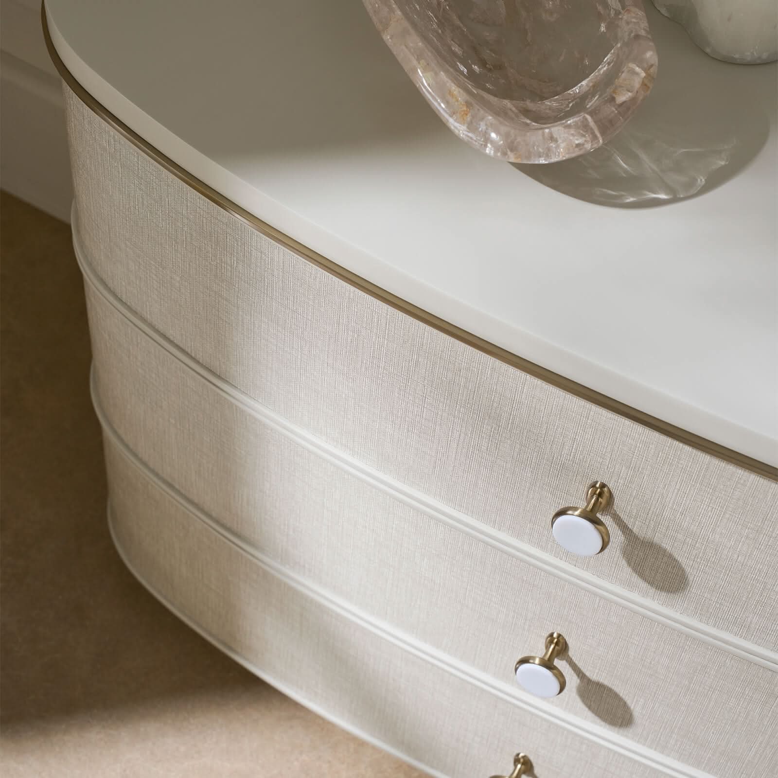 Caracole Lyon Bedside Table   Nicholas John Interiors