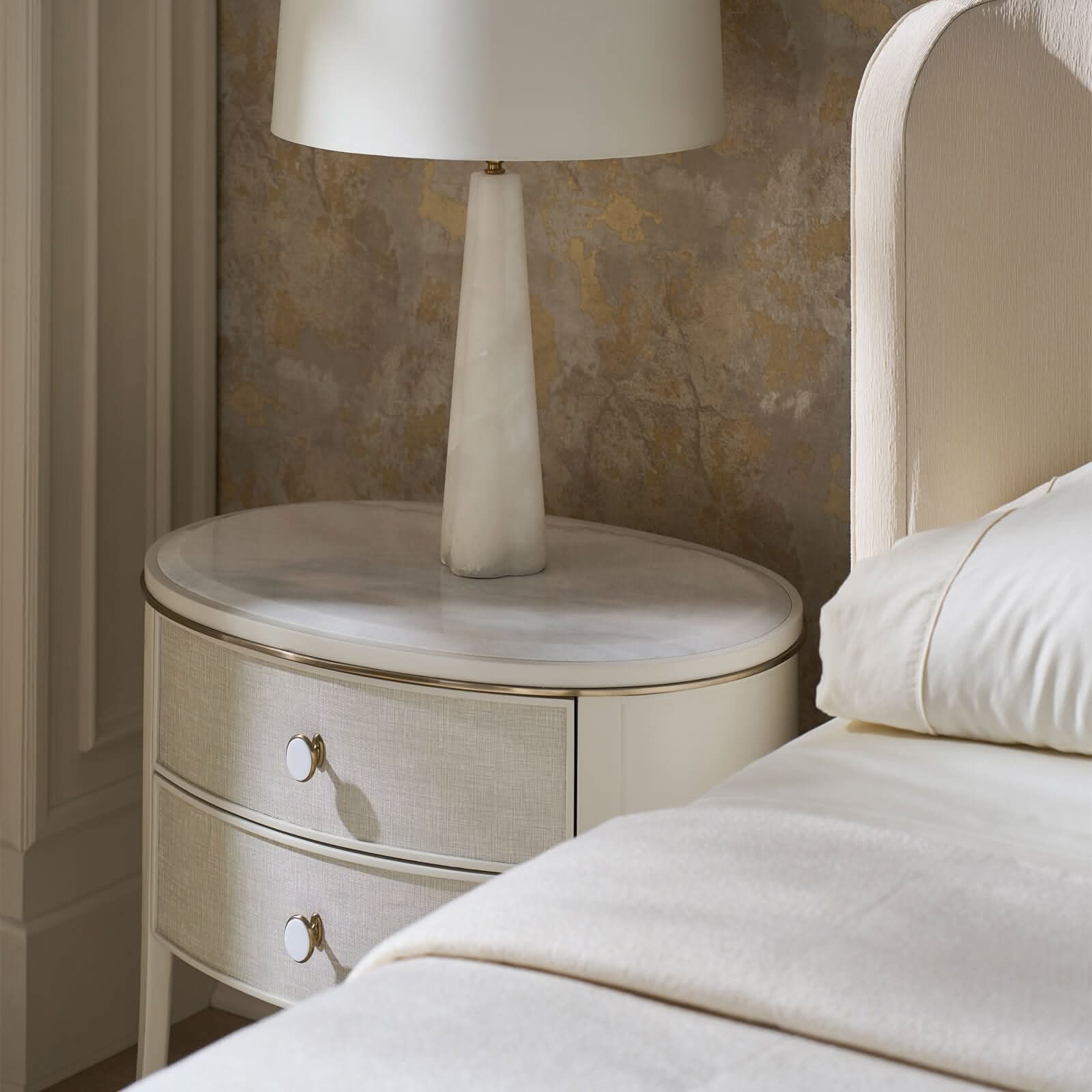Caracole Bruges Bedside Table   Nicholas John Interiors