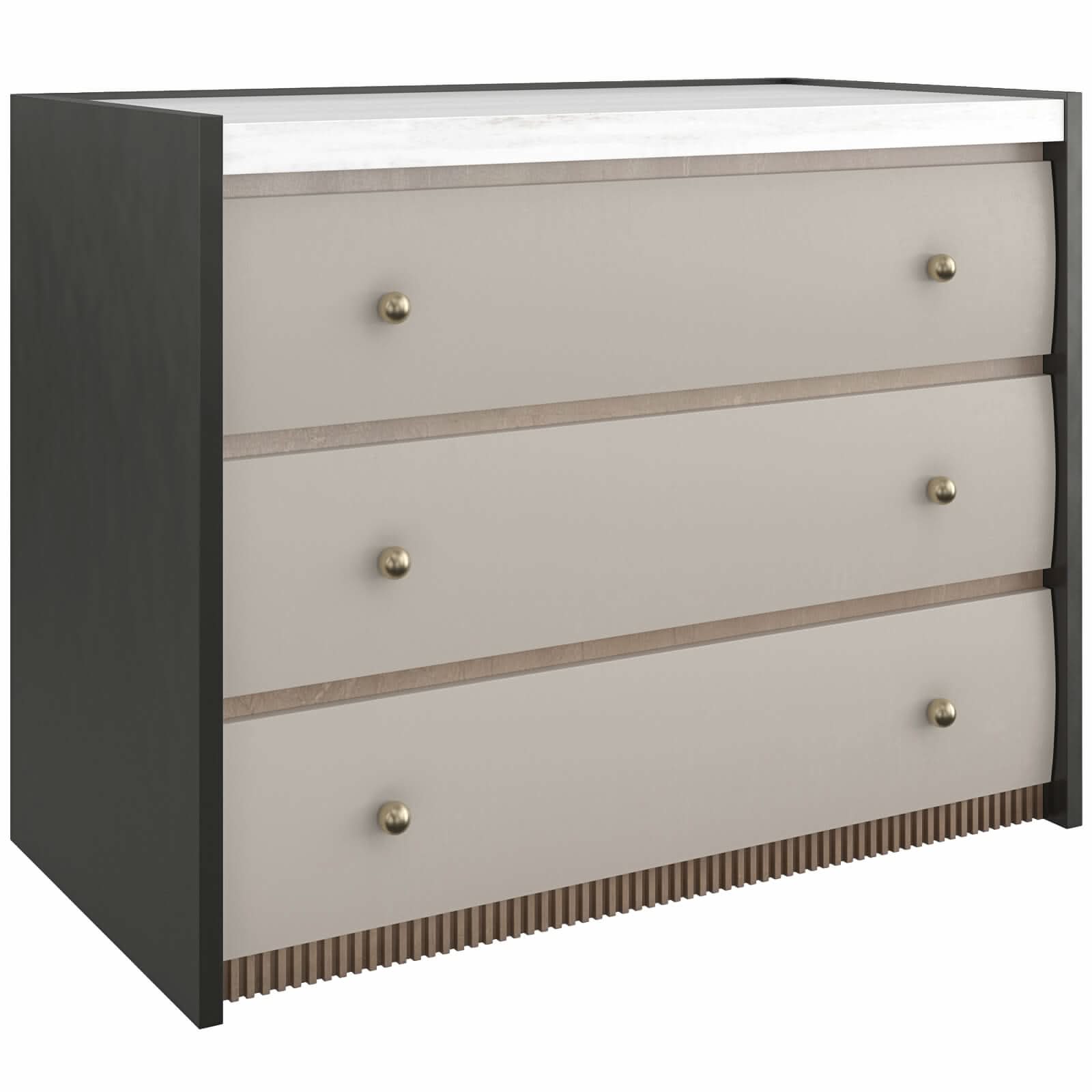Caracole Avignon Bronze Bedside Table   Nicholas John Interiors
