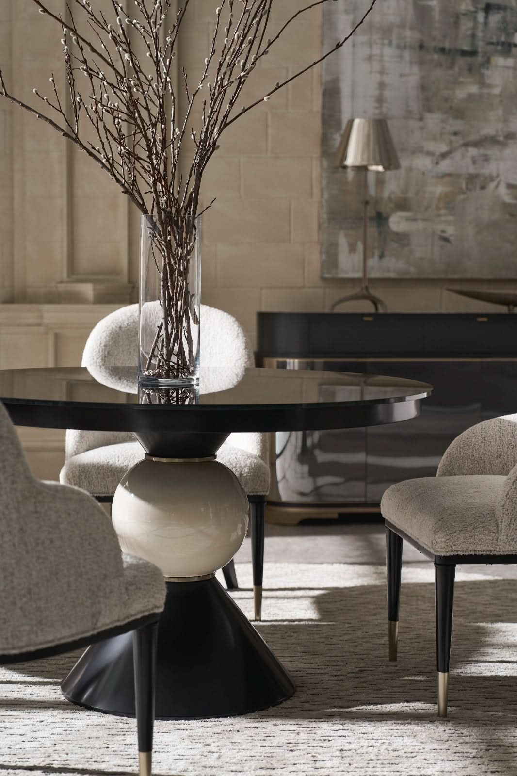 Caracole Chalice Dining Table - 122cm   Nicholas John Interiors