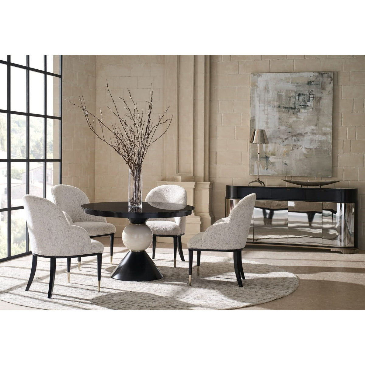 Caracole Chalice Dining Table - 122cm   Nicholas John Interiors