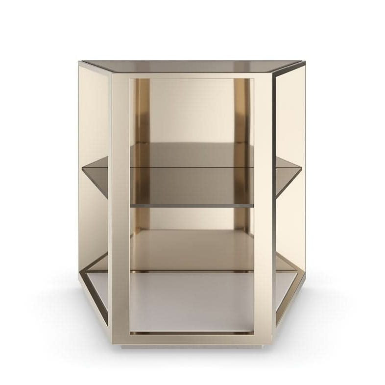 Caracole Refraction End Table   Nicholas John Interiors