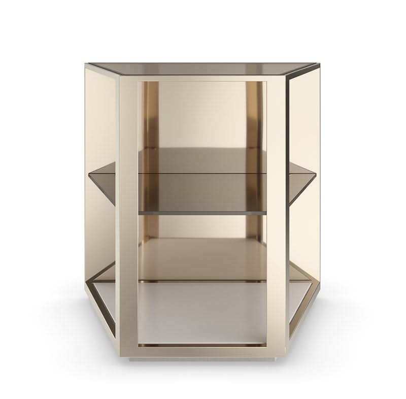 Caracole Refraction End Table   Nicholas John Interiors