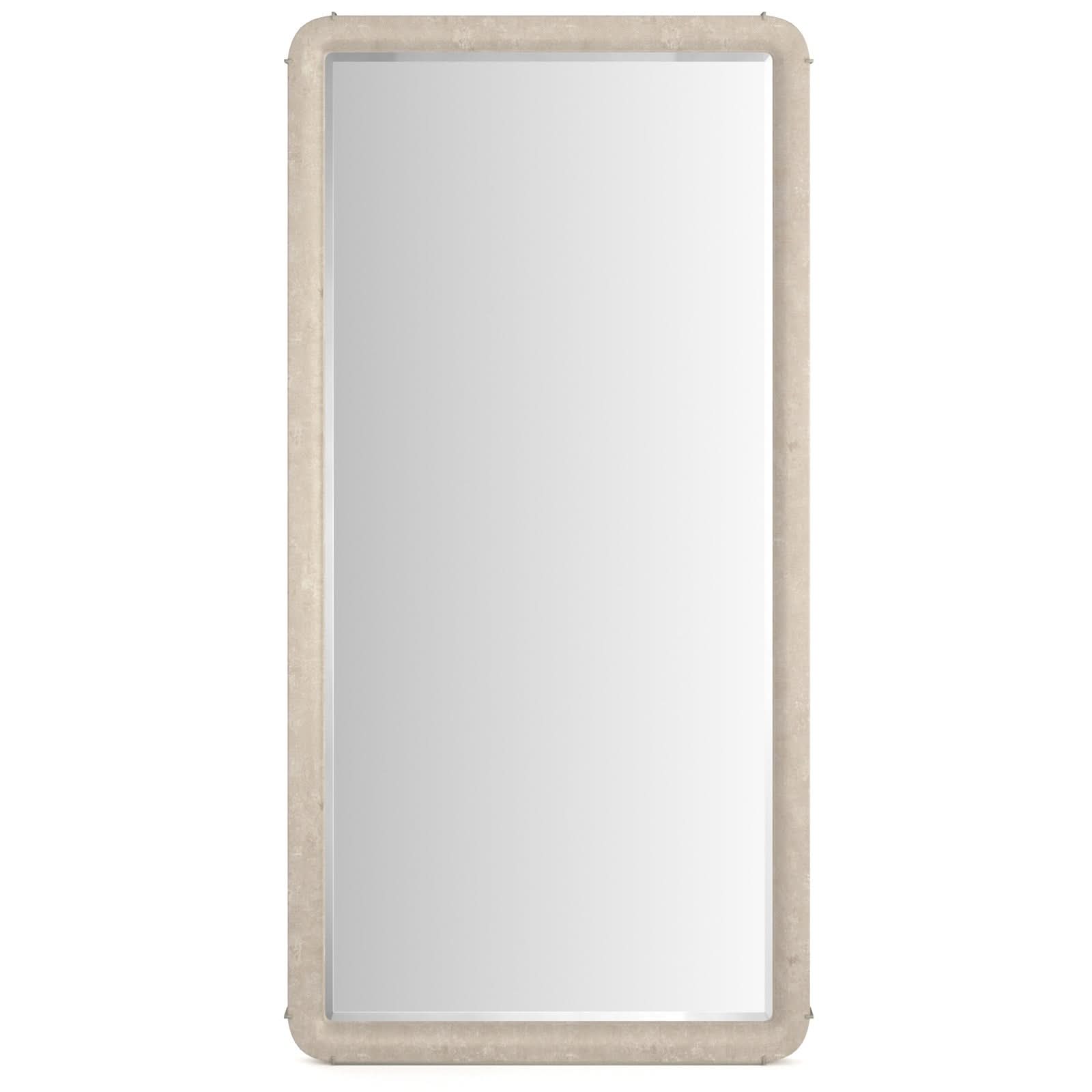 Caracole Salver Full Length Mirror in Oracle Silver Leaf   Nicholas John Interiors