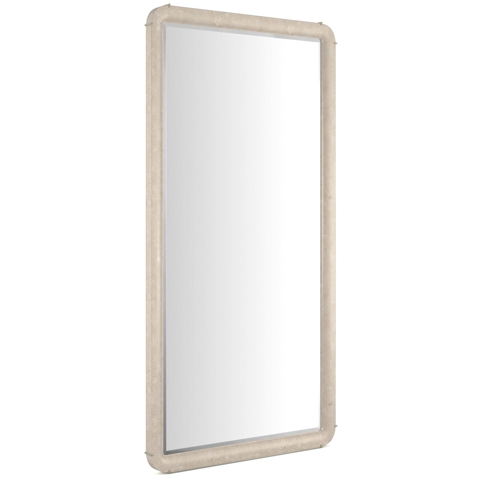 Caracole Salver Full Length Mirror in Oracle Silver Leaf   Nicholas John Interiors