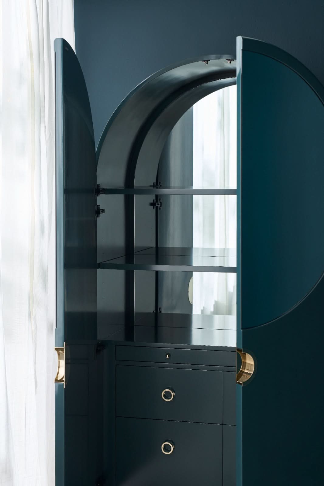 Caracole Gelee Armoire in Apatite   Nicholas John Interiors