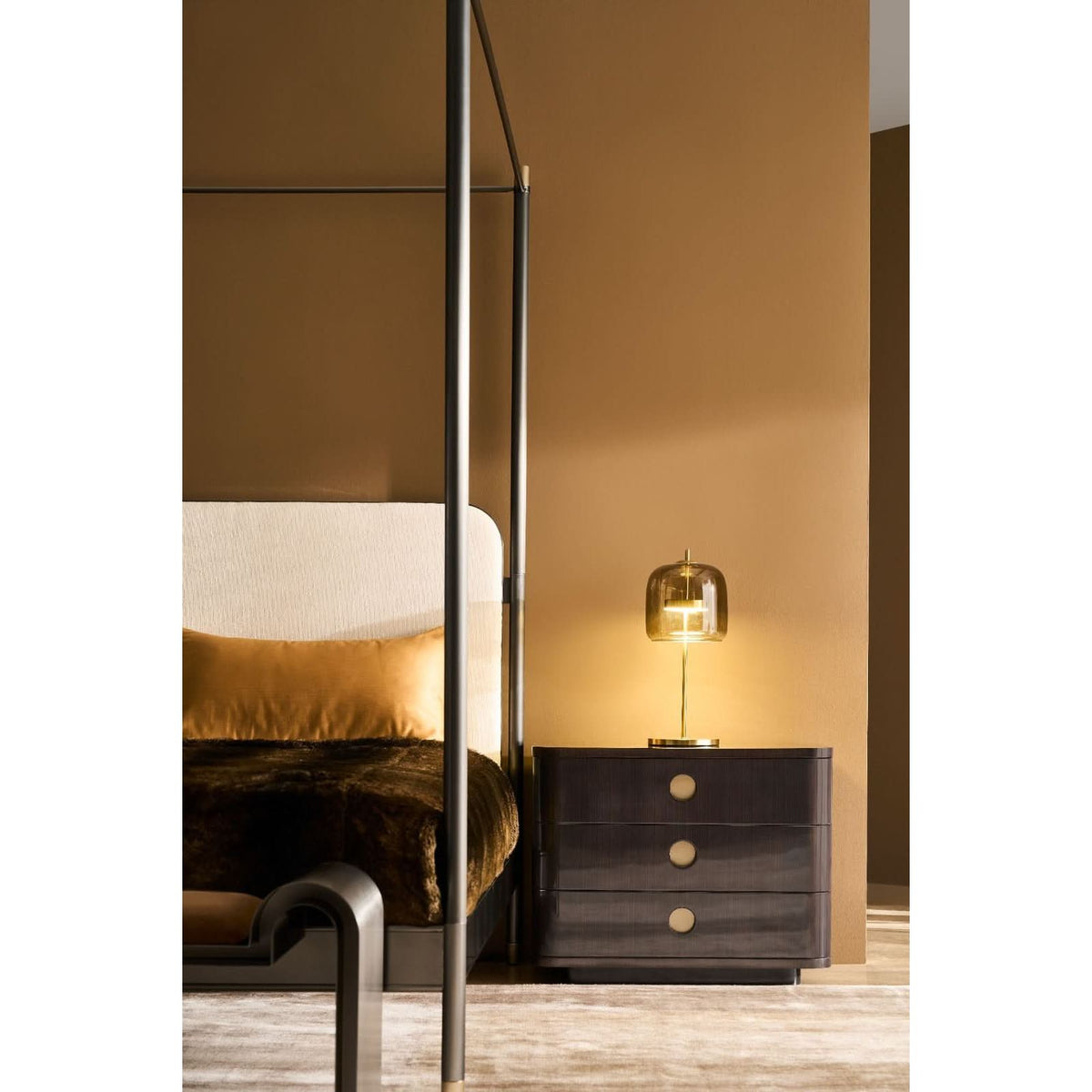 Caracole Bachelor Large Bedside Table   Nicholas John Interiors