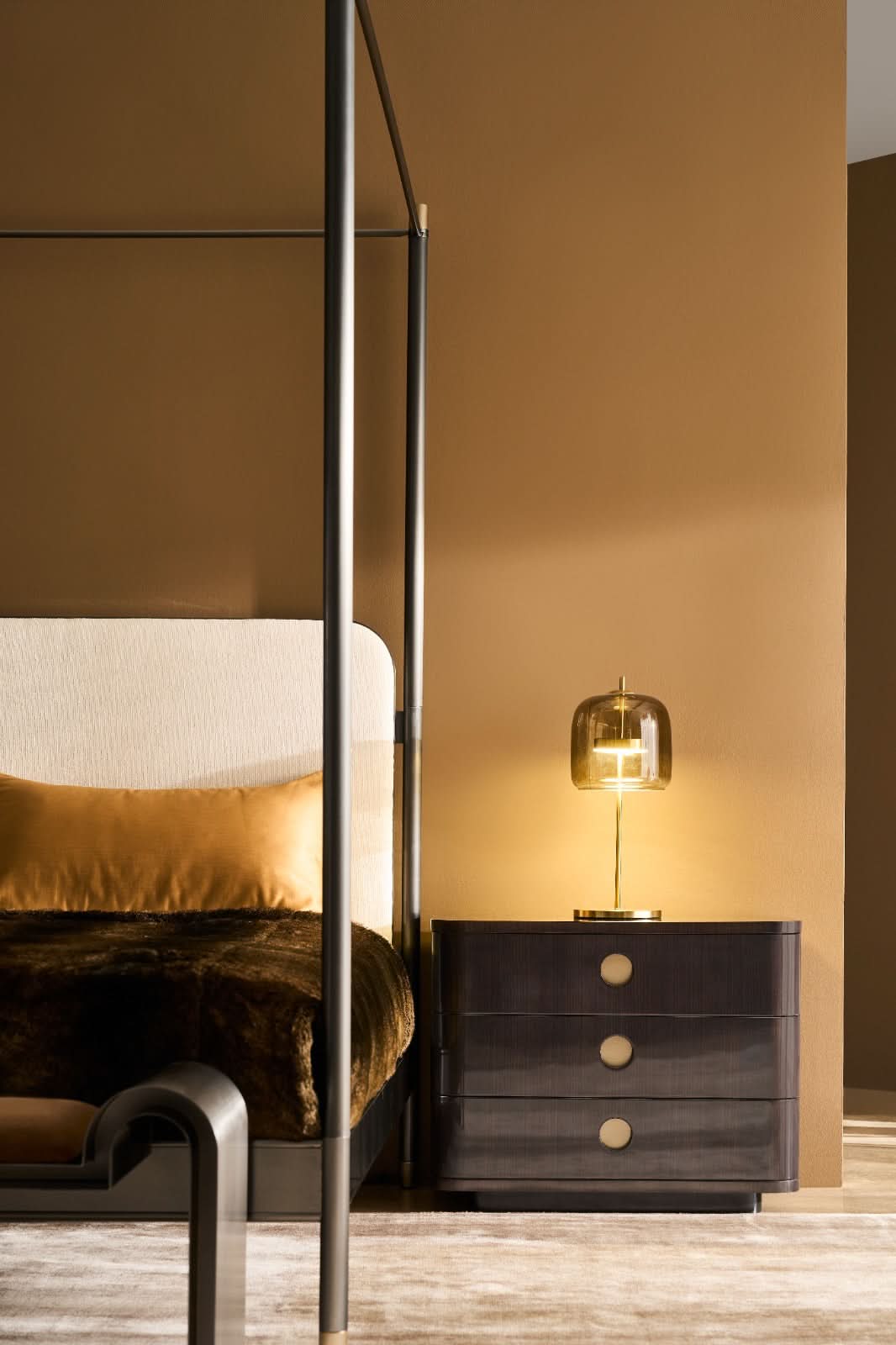 Caracole Bachelor Large Bedside Table   Nicholas John Interiors