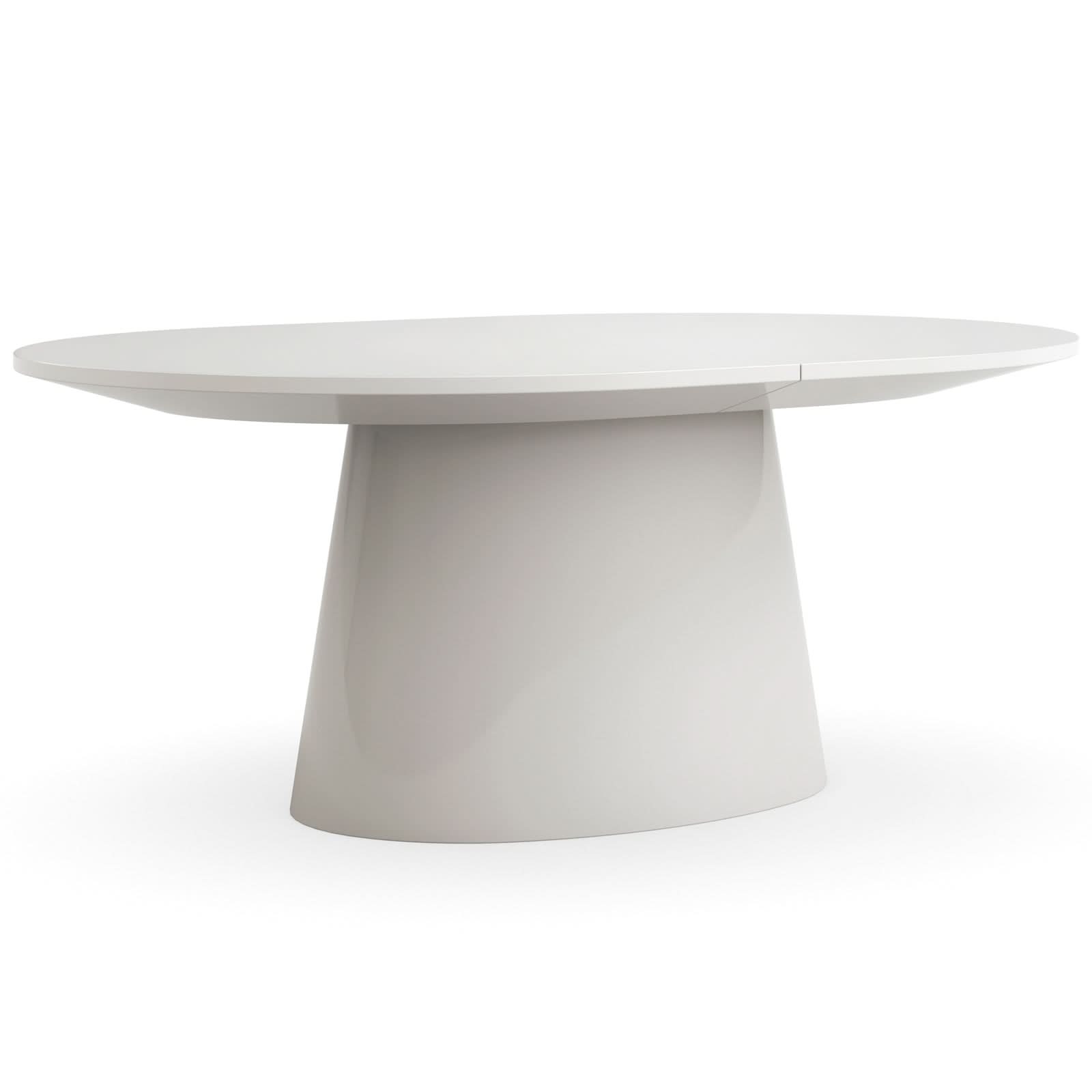 Caracole Paragon Extending Dining Table in Blanc - 188-290cm   Nicholas John Interiors
