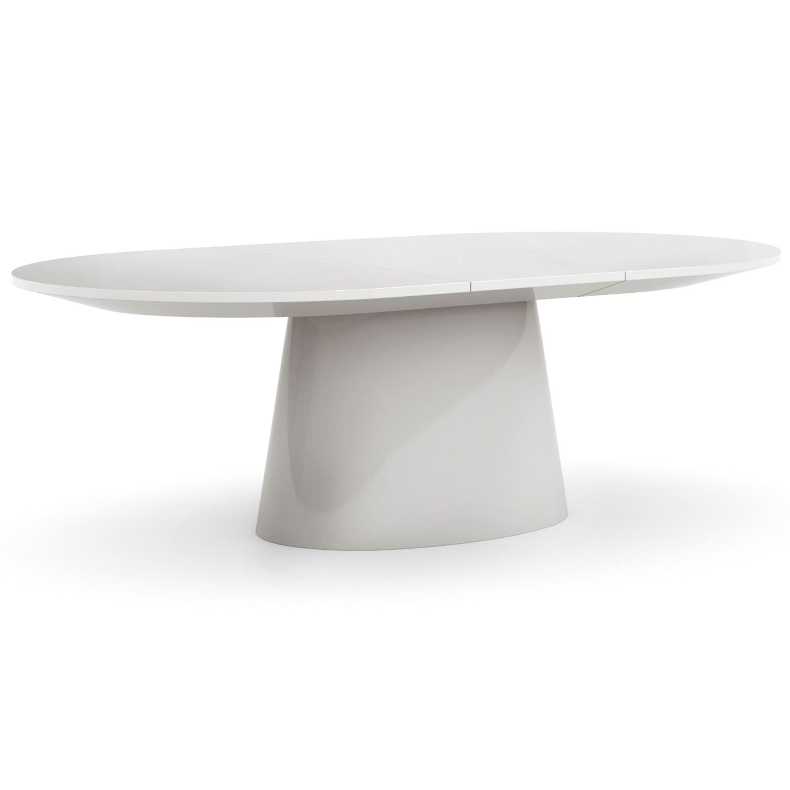 Caracole Paragon Extending Dining Table in Blanc - 188-290cm   Nicholas John Interiors