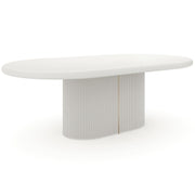 Caracole Love Extending Dining Table in Matte Pearl - 223-345cm   Nicholas John Interiors