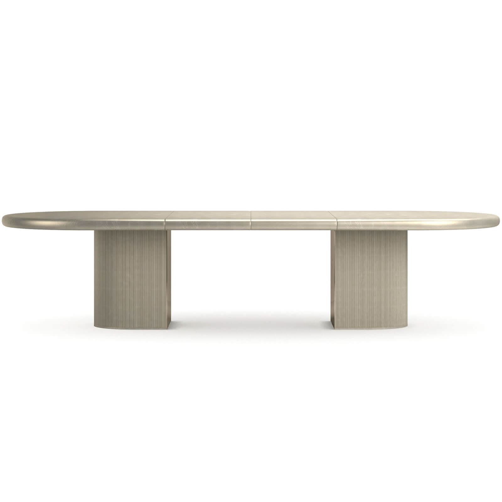Caracole Love Extending Dining Table in Oracle - 223-345cm   Nicholas John Interiors