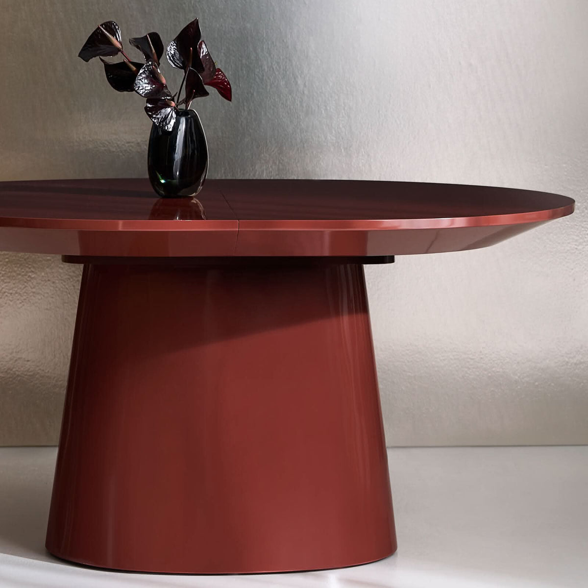 Caracole Paragon Extending Dining Table in Rouge - 188-290cm   Nicholas John Interiors