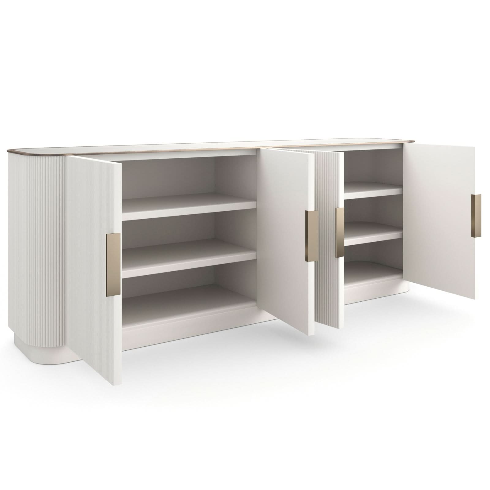 Caracole Love Sideboard in Matte Pearl   Nicholas John Interiors