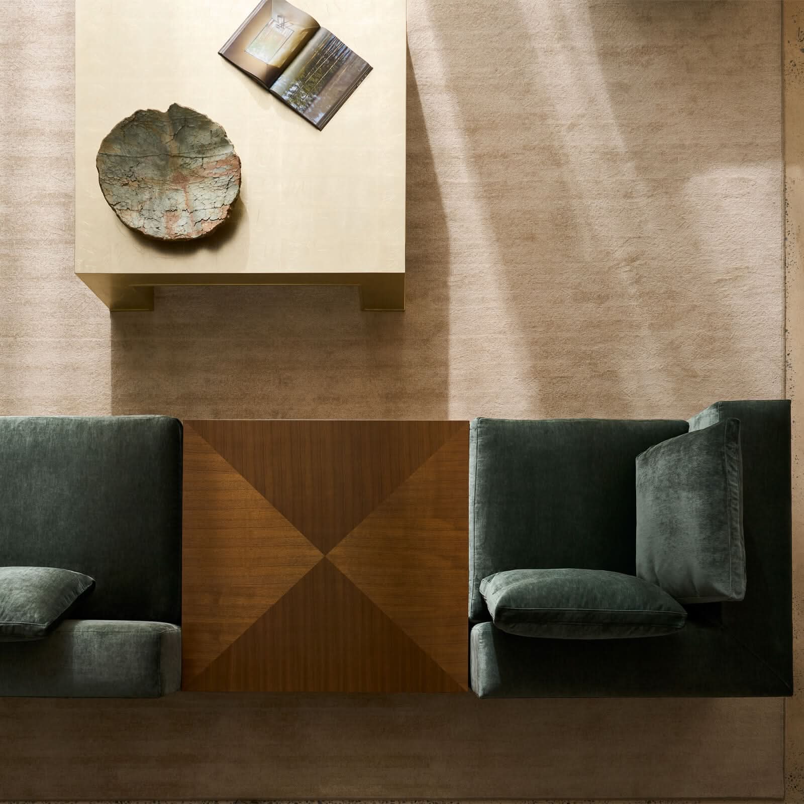 Caracole Dorado Square Coffee Table   Nicholas John Interiors