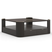 Caracole Love Square Coffee Table in Dark Chocolate   Nicholas John Interiors