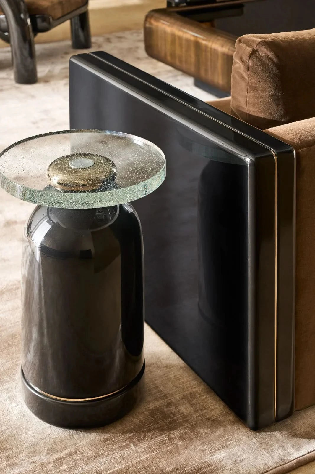 Caracole Gelee Accent Table in Chocolate   Nicholas John Interiors