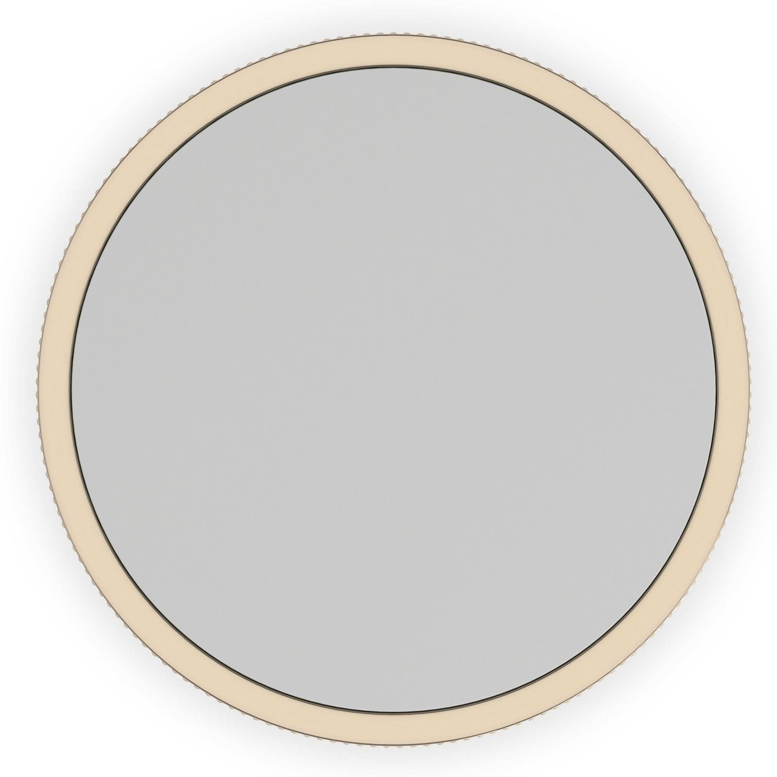 Caracole Love Round Side Table in Matte Pearl   Nicholas John Interiors