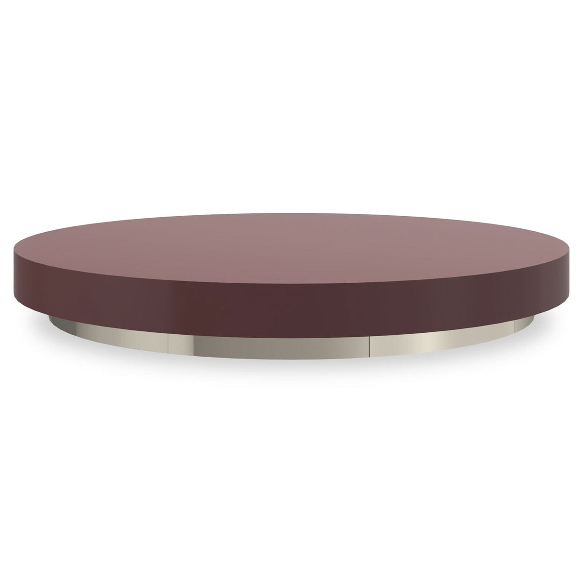 Caracole Radius Coffee Table Round Accent Tray   Nicholas John Interiors